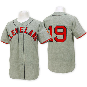 Men's Cleveland Guardians Bob Feller Replica Grey Throwback Jersey