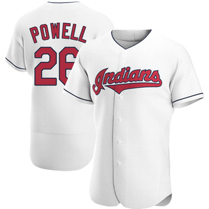 Men's Cleveland Guardians Boog Powell Authentic White Home Jersey