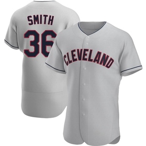 Men's Cleveland Guardians Cade Smith Authentic Gray Road Jersey