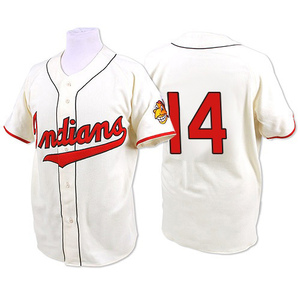 Men's Cleveland Guardians Larry Doby Authentic Cream 1948 Throwback Jersey