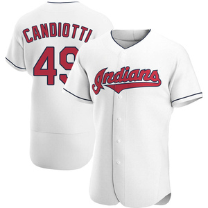 Men's Cleveland Guardians Tom Candiotti Authentic White Home Jersey