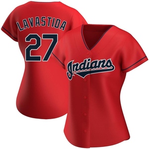 Women's Cleveland Guardians Bryan Lavastida Replica Red Alternate Jersey
