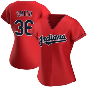 Women's Cleveland Guardians Cade Smith Replica Red Alternate Jersey