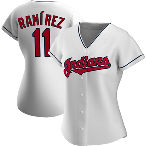 Women's Cleveland Guardians Jose Ramirez Authentic White Home Jersey
