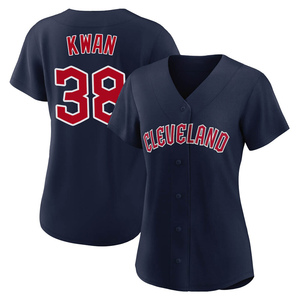 Women's Cleveland Guardians Steven Kwan Replica Navy Alternate Jersey