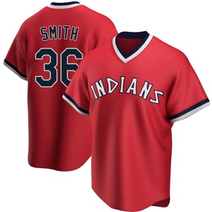 Youth Cleveland Guardians Cade Smith Replica Red Road Cooperstown Collection Jersey